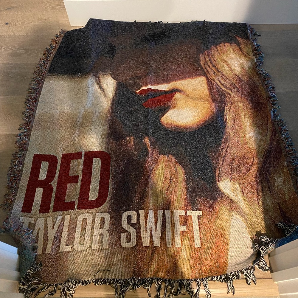 Taylor Swift Red Album Tapestry Blanket